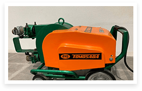 「友定建機 モルタルポンプ左官用機械 ミニペット 60Hz」写真