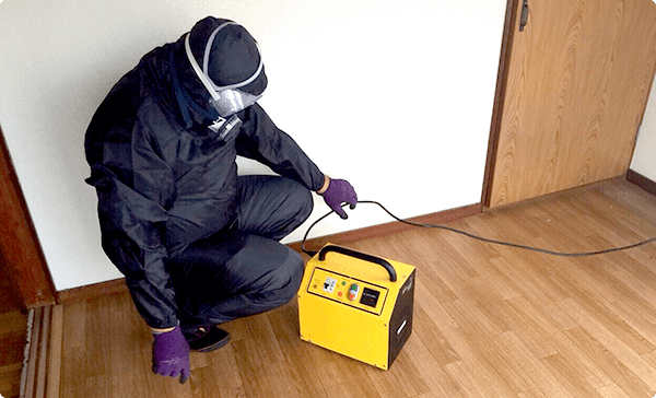 仕上げの消臭・消毒