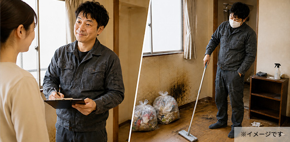 現場を拝見して正確な費用を算出見積もり後は追加料金なし