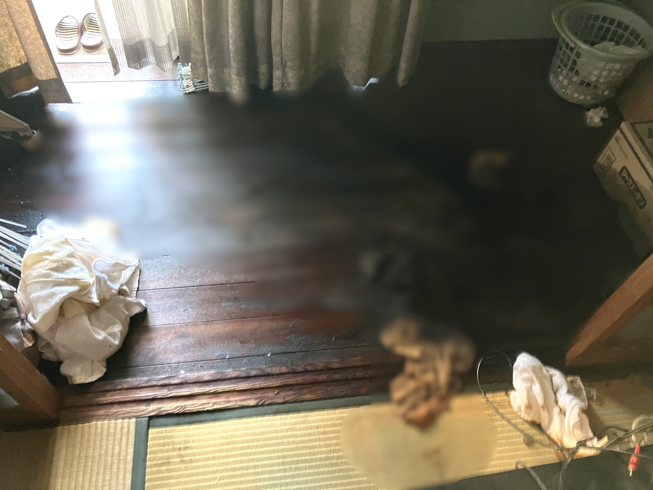 「孤独死があった一軒家の特殊清掃、不用品処分を行いました」作業写真